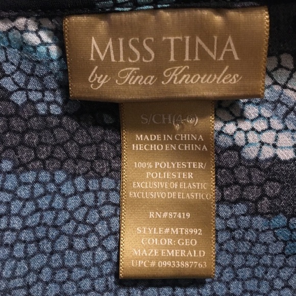 Miss Tina elastic ruffle waist with oversized sleeve blouse - Picture 7 of 7